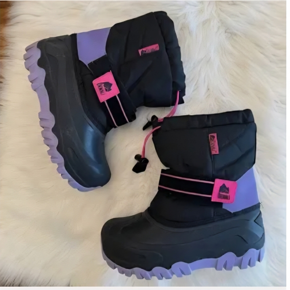 Denali Other - Kids Black and Purple Snow Boots